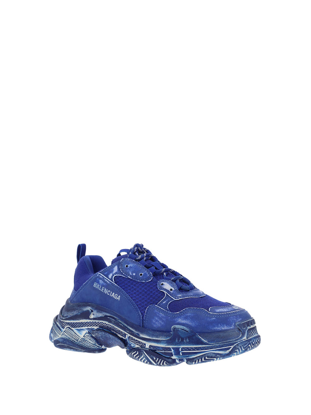Triple S Faded Sneakers - Blue