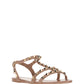 Rockstud Flat Rubber Sandals - Poudre