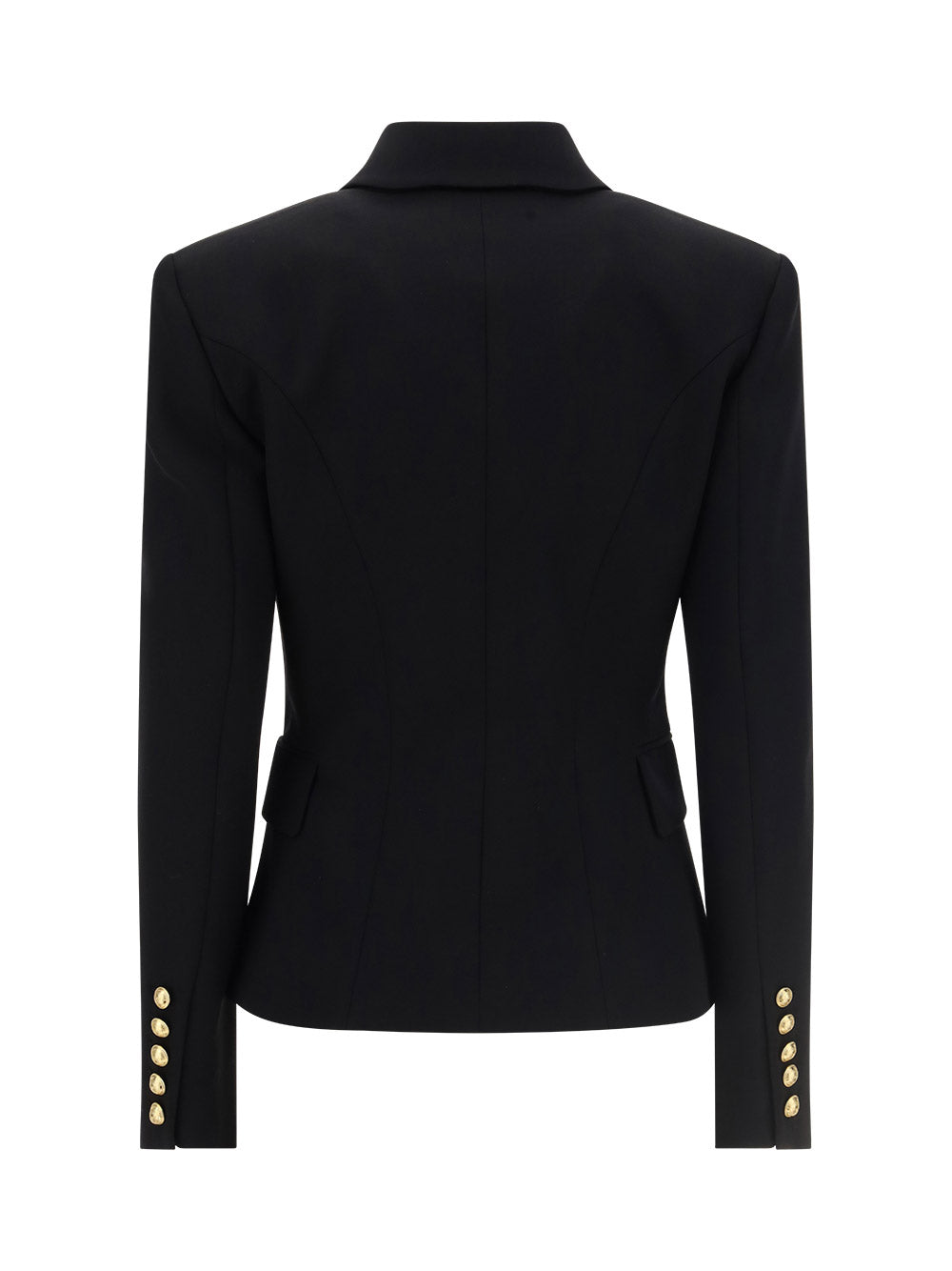 Grain de Poudre Double-Breasted Jacket - Black