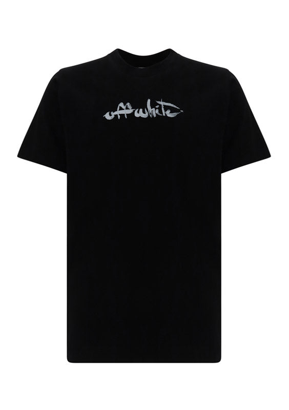 Paint Arrow Slim T-Shirt - Black