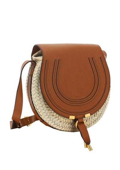 Small Marcie Cross-Body Basket - Brown