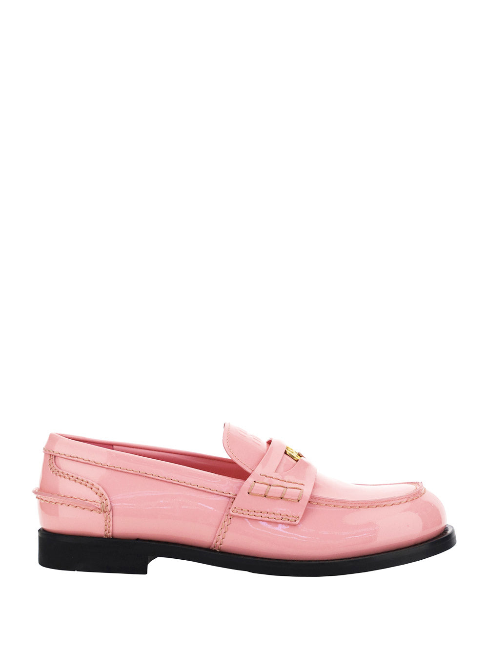 Patent Leather Loafers - Pink