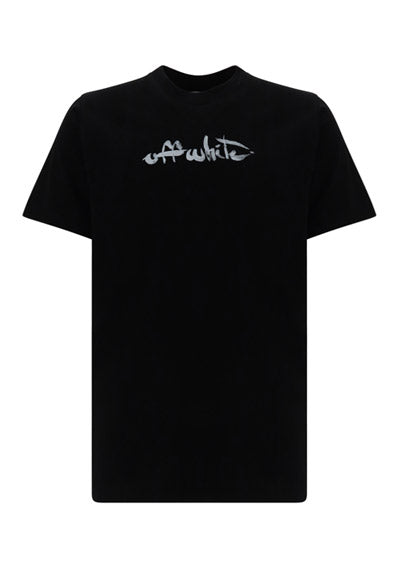 Paint Arrow Slim T-Shirt - Black