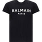 Cotton printed Balmain Paris logo T-shirt - Black