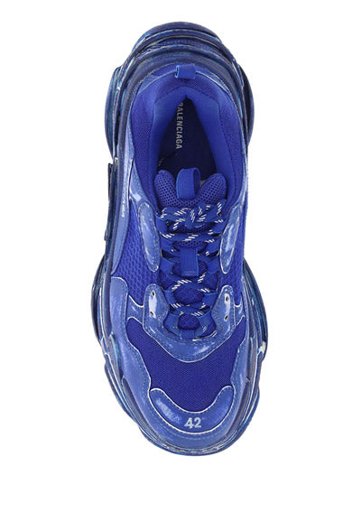 Triple S Faded Sneakers - Blue