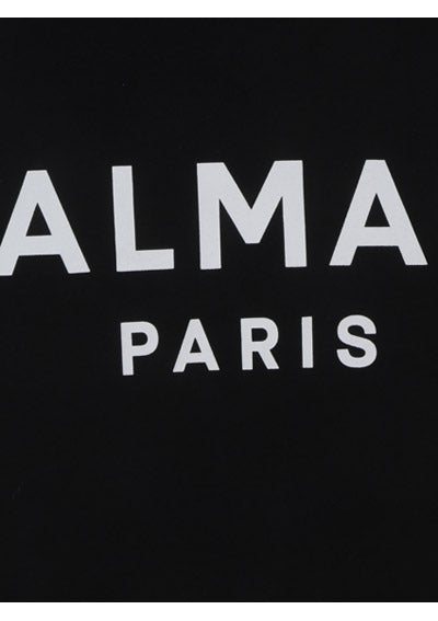 Eco-designed Cotton T-shirt With Logo Print - Black