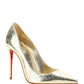 Kate Embossed Patent Leather Pump - Platine