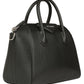 Small Antigona Bag in Grained Leather - Black