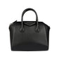 Small Antigona Bag in Grained Leather - Black