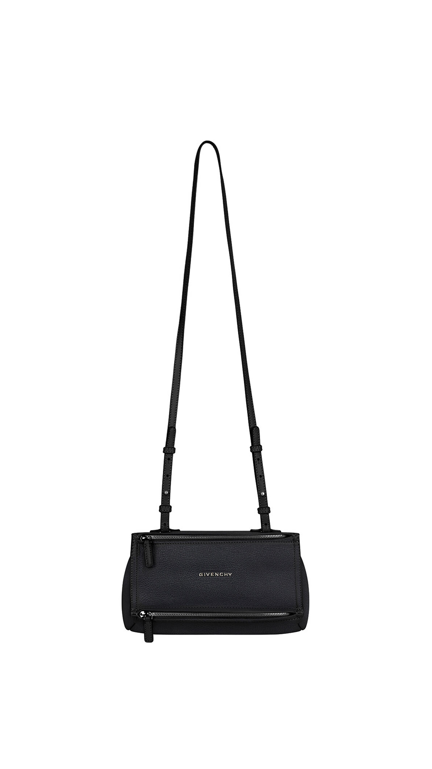 Mini Pandora Bag in Grained Leather - Black
