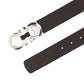 Reversible And Adjustable Gancini Belt - Brown