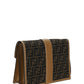 FF Fabric Clutch - Brown