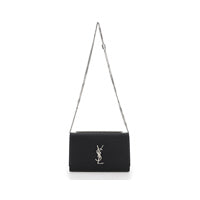 kate Medium In Grain De Poudre Embossed Leather - Black