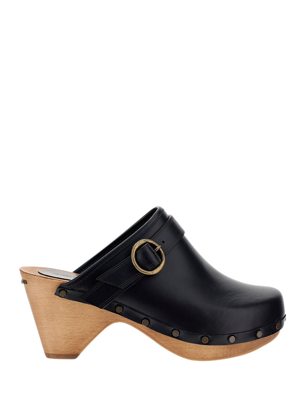 Titya Leather Clogs - Black