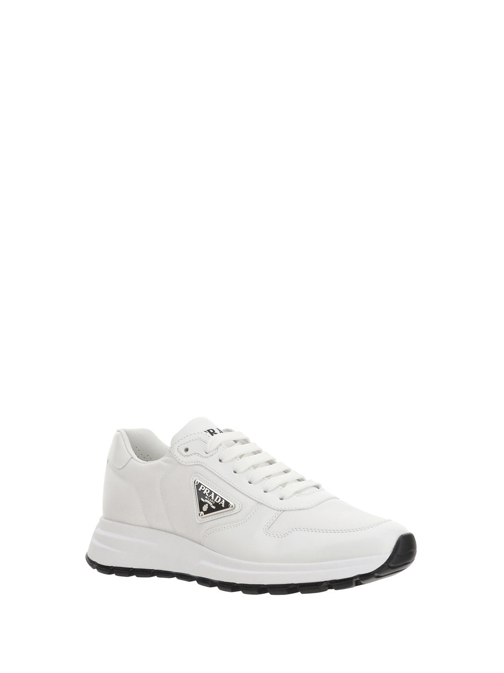 Prax 01 Sneakers in Nylon & Leather - White