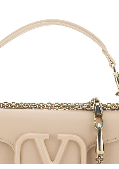 Locò Calfskin Shoulder Bag - Powder Pink