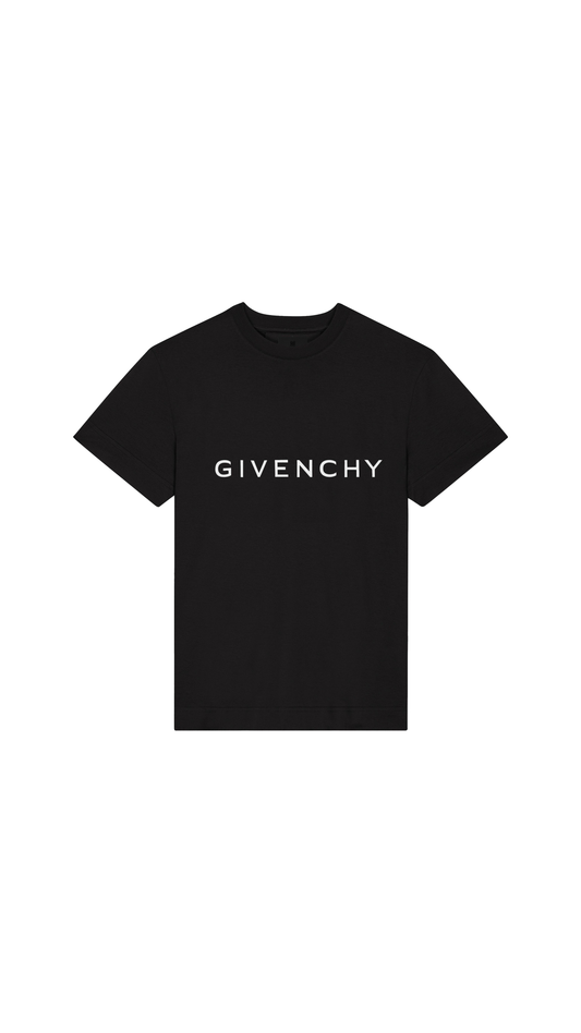 Archetype Slim-fit T-shirt in Cotton - Black