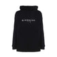 Logo Reverse Fleece Hoodie - Black