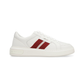 Leather And Fabric Sneakers - White/Red