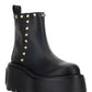 Uniqueform Calfskin Ankle Boot 85mm - Black