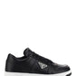 Downtown Leather Sneakers - Black