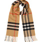The Classic Check Cashmere Scarf - Archive Beige