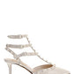 Rockstud  Pumps with Tonal Studs - White