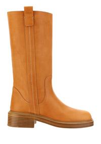 Edith Winter Boot In Vegetal Calfskin - Tan