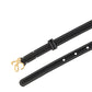L buckle Belt in Nappa Calfskin  - Black