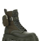 Monolith Leather and Nylon Fabric Boots - Military Green