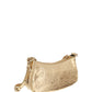 Le Cagole Mini Purse With Chain Metallized With Rhinestones - Golden