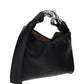 Small Chain Hobo Shoulder Bag - Black