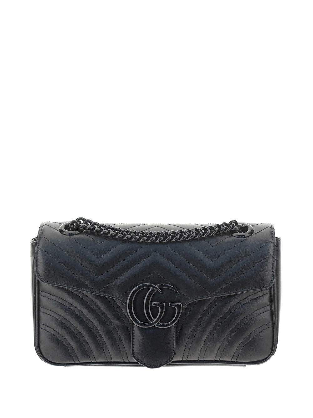 GG Marmont Small Shoulder Bag - Black