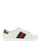Ace Leather Sneakers - White/Green