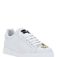 Calfskin Nappa Portofino Sneakers - White