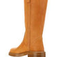 Edith Winter Boot In Vegetal Calfskin - Tan