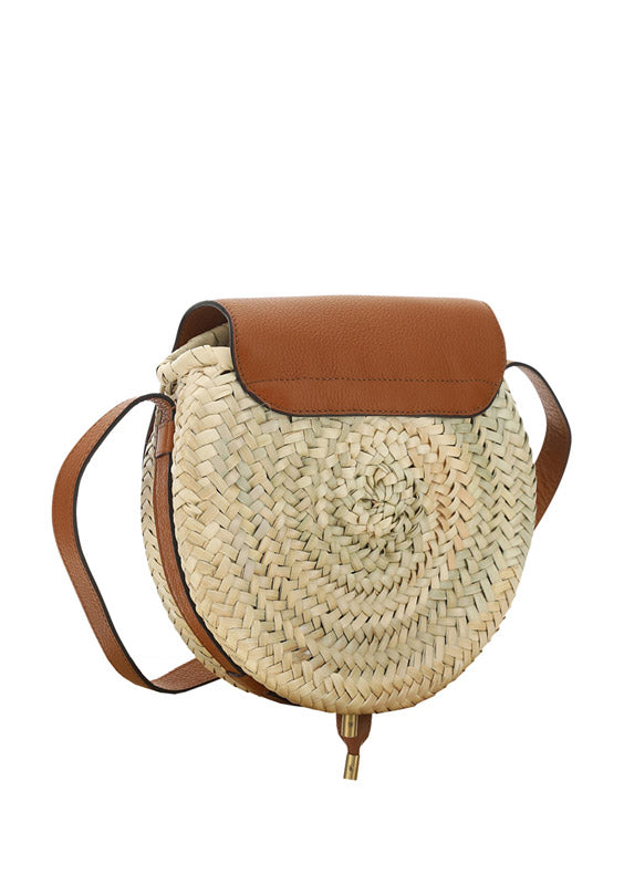 Small Marcie Cross-Body Basket - Brown