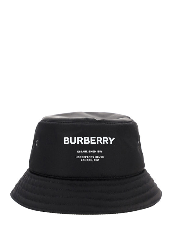Horseferry Print Nylon Bucket Hat - Black