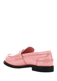 Patent Leather Loafers - Pink