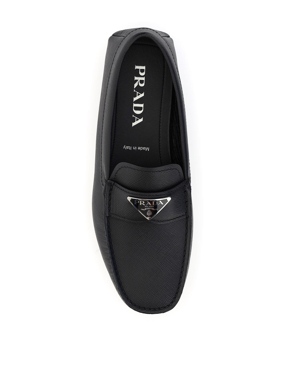 Logo Driving Loafers - Black.