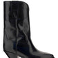 Dahope Leather Western Boots - Black
