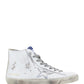 Francy Sneakers In Leather - White / Silver
