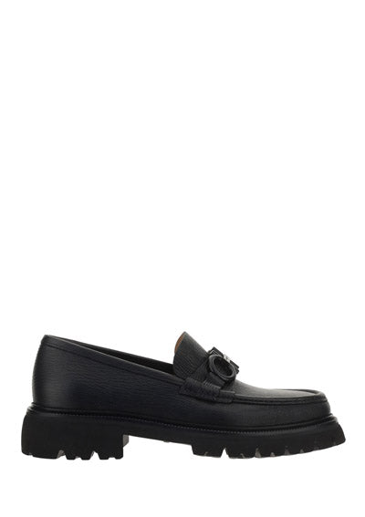 Moccasin With Gancini Ornament - Black