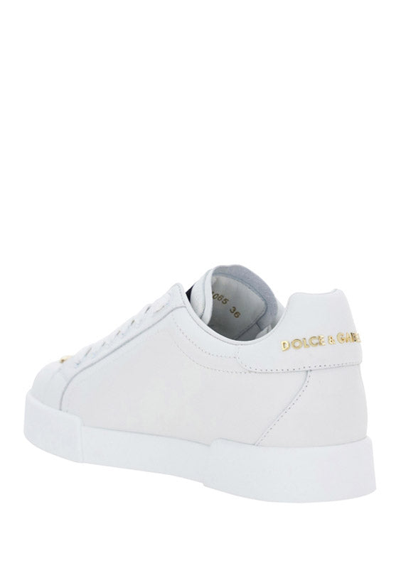Calfskin Nappa Portofino Sneakers - White