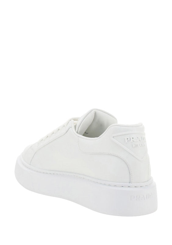Prada Macro Leather Sneakers - White.