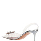 Rosie Glass Sling Pumps - Transparent