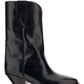 Dahope Leather Western Boots - Black