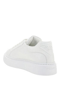 Prada Macro Leather Sneakers - White.