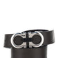 Reversible And Adjustable Gancini Belt - Brown