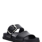 Strap Sandal with Buckle - Black